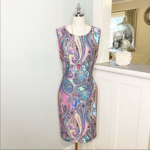Tommy Hilfiger Paisley Print Scuba Dress